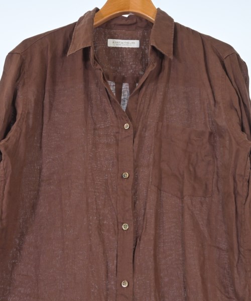 a day in the life UNITED ARROWS（アデイインザライフユナイテッドアローズ）シャツワンピース 茶 サイズ:-(M位) レディース/2200607959093