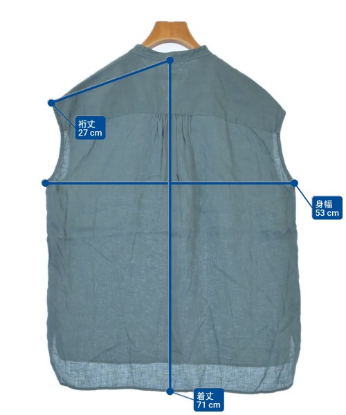 a day in the life UNITED ARROWS（アデイインザライフユナイテッドアローズ）カジュアルシャツ 青 サイズ:-(M位) レディース/2200607959154