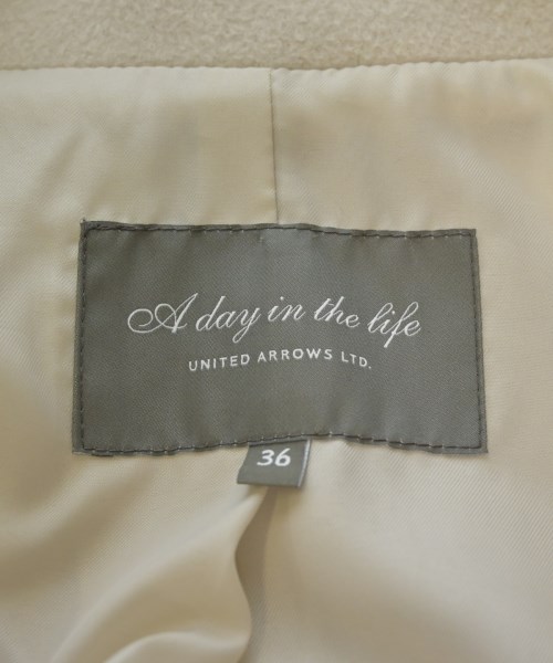 a day in the life UNITED ARROWS（アデイインザライフユナイテッドアローズ）チェスターコート 白 サイズ:36(S位) レディース/2200619021016