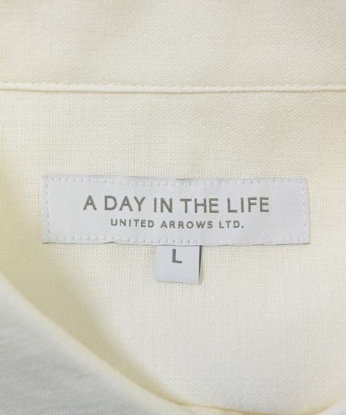 a day in the life UNITED ARROWS（アデイインザライフユナイテッドアローズ）カジュアルシャツ 白 サイズ:L メンズ/2200674207042