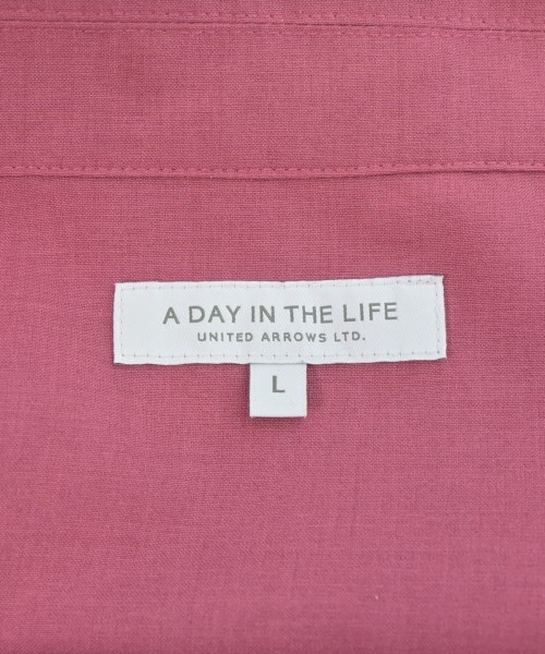 a day in the life UNITED ARROWS（アデイインザライフユナイテッドアローズ）カジュアルシャツ ピンク サイズ:L メンズ/2200672520143