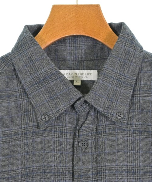 a day in the life UNITED ARROWS（アデイインザライフユナイテッドアローズ）カジュアルシャツ グレー サイズ:XL レディース/2200674692022