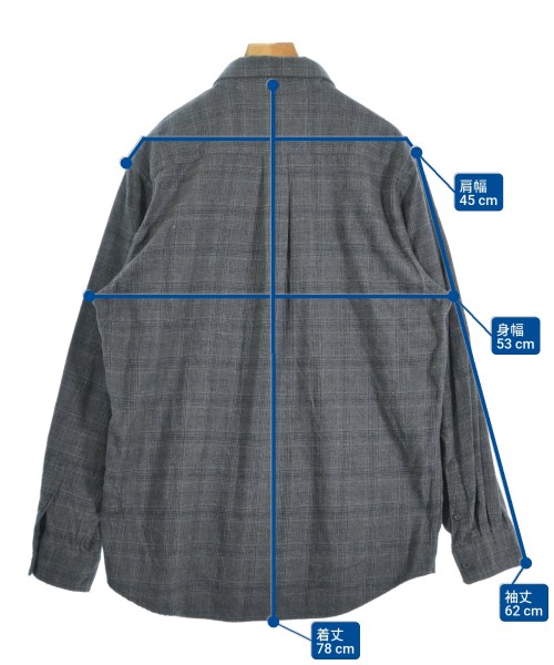 a day in the life UNITED ARROWS（アデイインザライフユナイテッドアローズ）カジュアルシャツ グレー サイズ:XL レディース/2200674692022