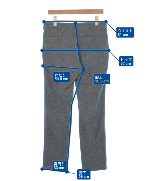 a day in the life UNITED ARROWS（アデイインザライフユナイテッドアローズ）スラックス グレー サイズ:M メンズ/2200672433023