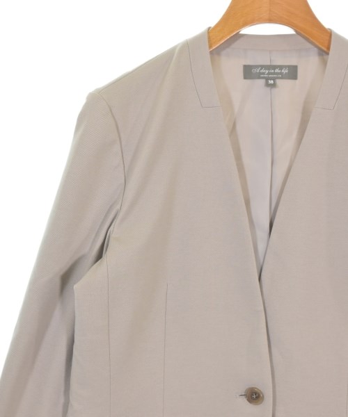 a day in the life UNITED ARROWS（アデイインザライフユナイテッドアローズ）ノーカラージャケット ベージュ サイズ:38(M位) レディース/2200675647076