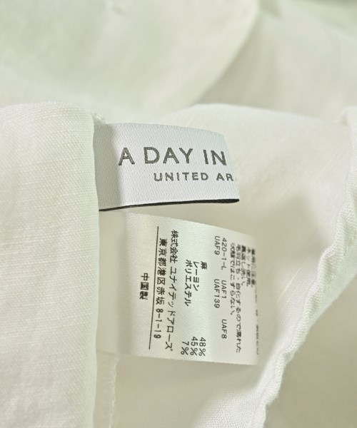 a day in the life UNITED ARROWS（アデイインザライフユナイテッドアローズ）カジュアルシャツ 白 サイズ:F レディース/2200680331021
