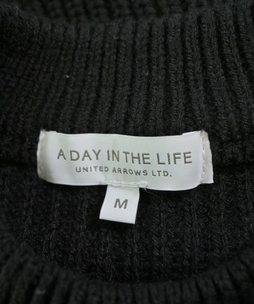 a day in the life UNITED ARROWS（アデイインザライフユナイテッドアローズ）ニット・セーター 黒 サイズ:M メンズ/2200677833118