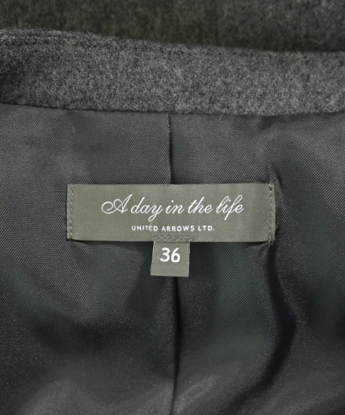 a day in the life UNITED ARROWS（アデイインザライフユナイテッドアローズ）ノーカラージャケット グレー サイズ:36(S位) レディース/2200676055023