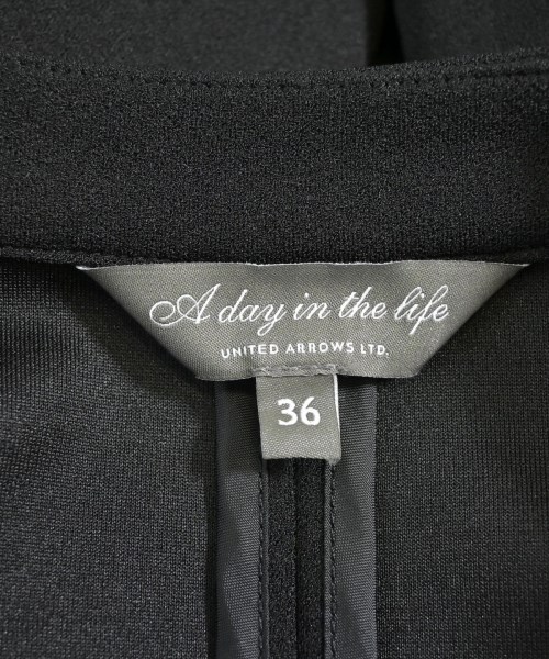a day in the life UNITED ARROWS（アデイインザライフユナイテッドアローズ）ノーカラージャケット 黒 サイズ:36(S位) レディース/2200690048056