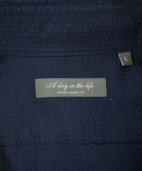 a day in the life UNITED ARROWS（アデイインザライフユナイテッドアローズ）カジュアルシャツ 紺 サイズ:L メンズ/2200692603055