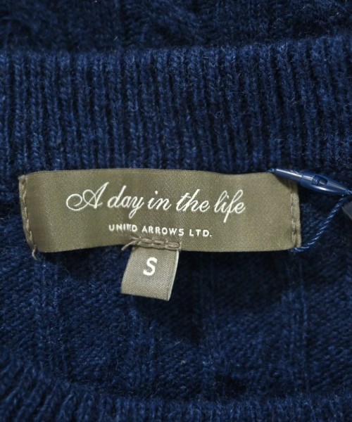 a day in the life UNITED ARROWS（アデイインザライフユナイテッドアローズ）ニット・セーター 紺 サイズ:S メンズ/2200688113018
