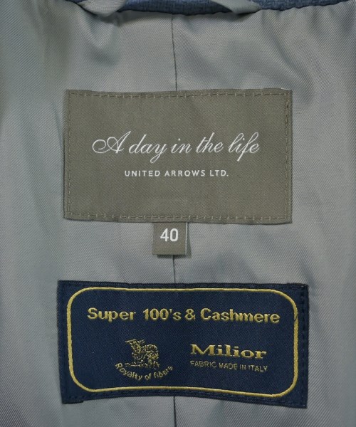 a day in the life UNITED ARROWS（アデイインザライフユナイテッドアローズ）チェスターコート 青 サイズ:40(M位) レディース/2200698961012