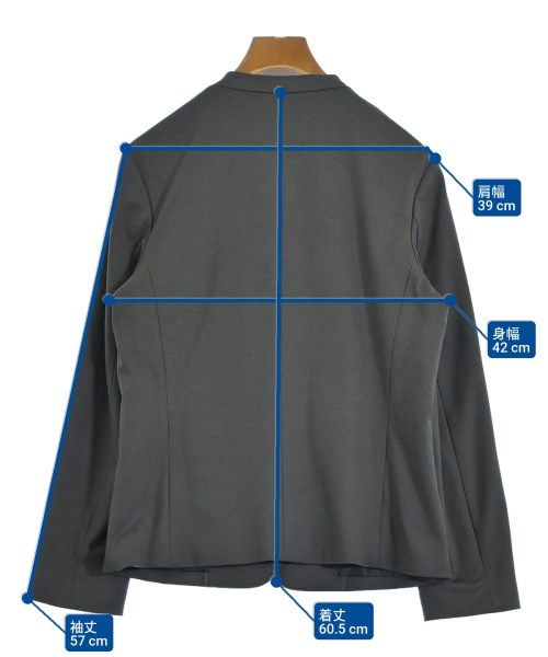 a day in the life UNITED ARROWS（アデイインザライフユナイテッドアローズ）ノーカラージャケット グレー サイズ:-(L位) レディース/2200697219046