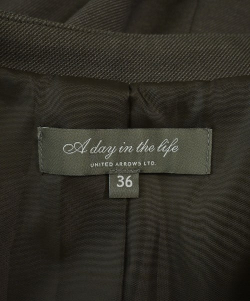 a day in the life UNITED ARROWS（アデイインザライフユナイテッドアローズ）ノーカラージャケット グレー サイズ:36(S位) レディース/2200644940030