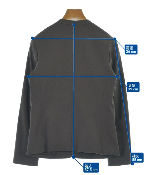 a day in the life UNITED ARROWS（アデイインザライフユナイテッドアローズ）ノーカラージャケット グレー サイズ:36(S位) レディース/2200644940030