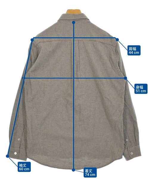 a day in the life UNITED ARROWS（アデイインザライフユナイテッドアローズ）カジュアルシャツ 茶 サイズ:M メンズ/2200650589018