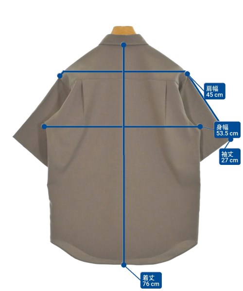 a day in the life UNITED ARROWS（アデイインザライフユナイテッドアローズ）カジュアルシャツ 茶 サイズ:S メンズ/2200658628023