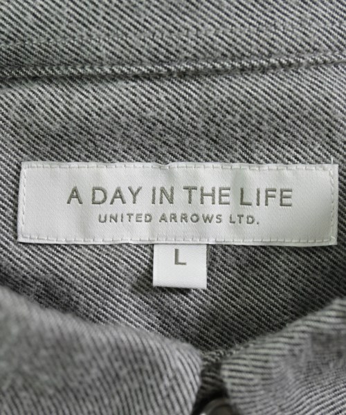 a day in the life UNITED ARROWS（アデイインザライフユナイテッドアローズ）カジュアルシャツ グレー サイズ:L メンズ/2200658238017