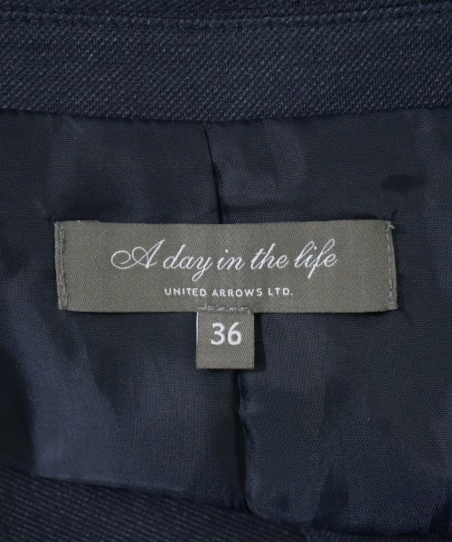 a day in the life UNITED ARROWS（アデイインザライフユナイテッドアローズ）ノーカラージャケット 紺 サイズ:36(S位) レディース/2200713609011