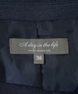 a day in the life UNITED ARROWS（アデイインザライフユナイテッドアローズ）ノーカラージャケット 紺 サイズ:36(S位) レディース/2200713609011