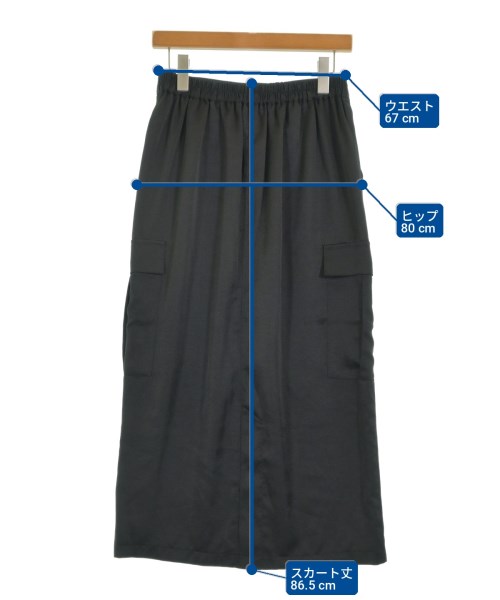 a day in the life UNITED ARROWS（アデイインザライフユナイテッドアローズ）ロング・マキシ丈スカート 黒 サイズ:F レディース/2200714321042