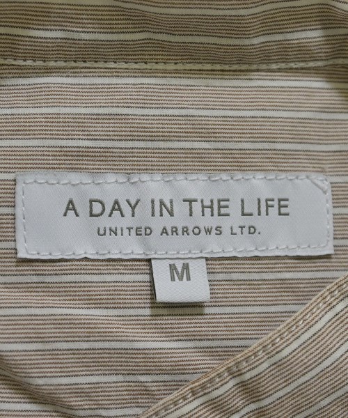 a day in the life UNITED ARROWS（アデイインザライフユナイテッドアローズ）カジュアルシャツ ベージュ サイズ:M メンズ/2200635637109
