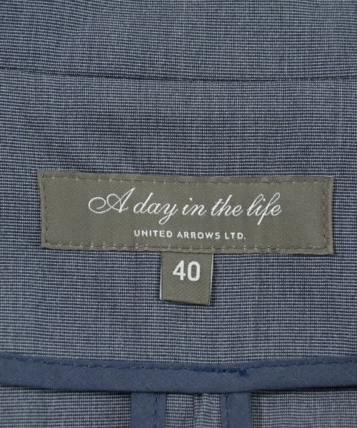 a day in the life UNITED ARROWS（アデイインザライフユナイテッドアローズ）ノーカラージャケット 青 サイズ:40(M位) レディース/2200637870061