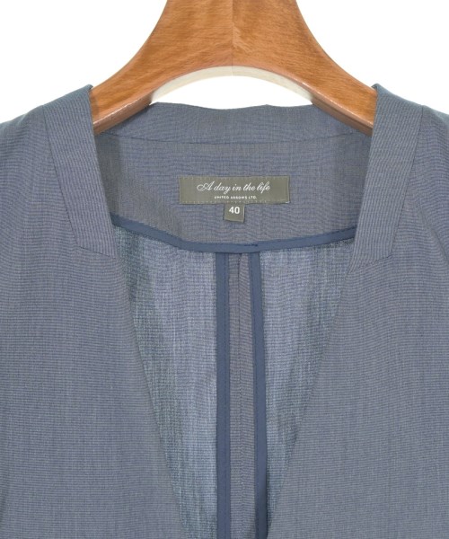 a day in the life UNITED ARROWS（アデイインザライフユナイテッドアローズ）ノーカラージャケット 青 サイズ:40(M位) レディース/2200637870061
