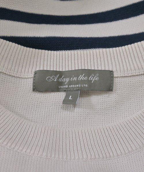 a day in the life UNITED ARROWS（アデイインザライフユナイテッドアローズ）ニット・セーター 白 サイズ:L メンズ/2200639093093