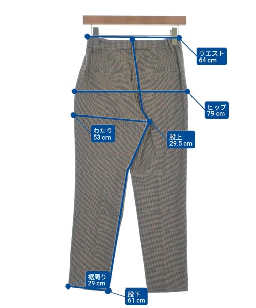 a day in the life UNITED ARROWS（アデイインザライフユナイテッドアローズ）スラックス グレー サイズ:36(S位) レディース/2200649597017