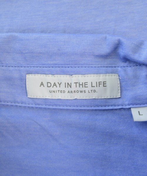 a day in the life UNITED ARROWS（アデイインザライフユナイテッドアローズ）カジュアルシャツ 青 サイズ:L メンズ/2200650454132
