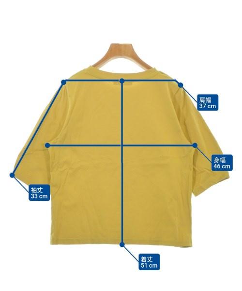 a day in the life UNITED ARROWS（アデイインザライフユナイテッドアローズ）Tシャツ・カットソー 黄 サイズ:-(S位) レディース/2200652159066