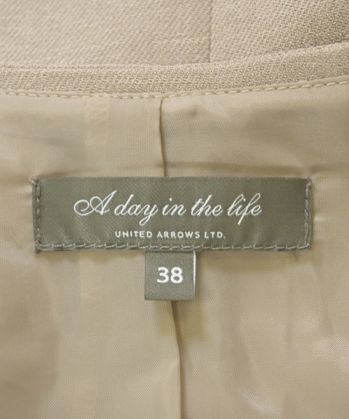 a day in the life UNITED ARROWS（アデイインザライフユナイテッドアローズ）ノーカラージャケット ベージュ サイズ:38(M位) レディース/2200703142092