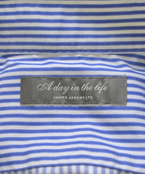 a day in the life UNITED ARROWS（アデイインザライフユナイテッドアローズ）カジュアルシャツ 青 サイズ:37(XS位) メンズ/2200704318045
