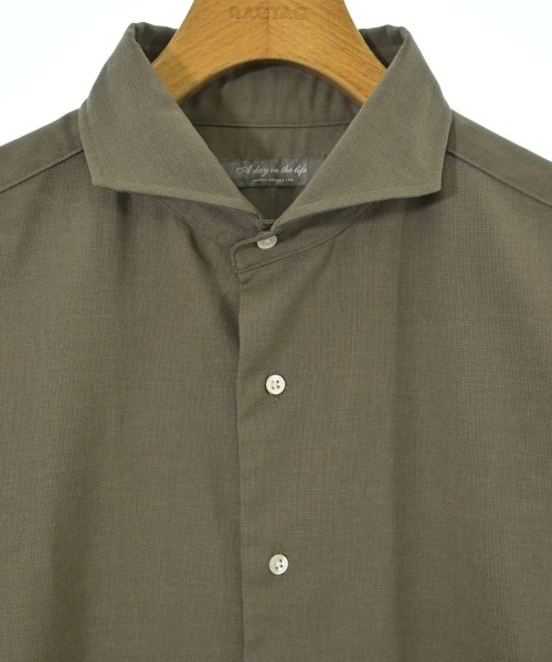 a day in the life UNITED ARROWS（アデイインザライフユナイテッドアローズ）カジュアルシャツ 茶 サイズ:XL メンズ/2200659938015