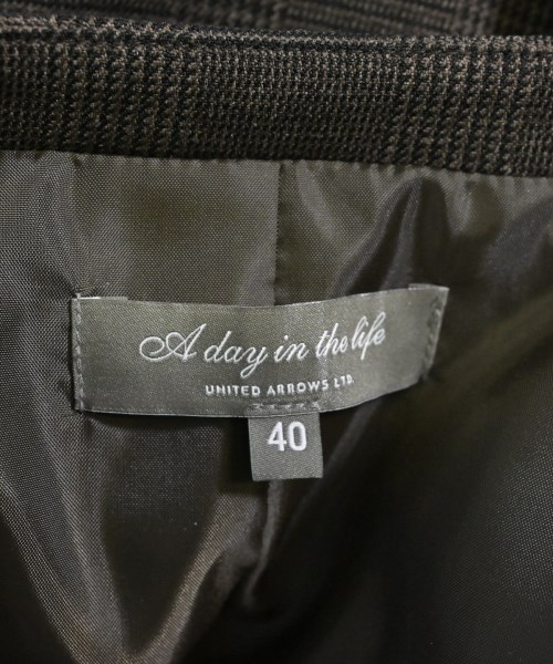 a day in the life UNITED ARROWS（アデイインザライフユナイテッドアローズ）ノーカラージャケット 茶 サイズ:40(M位) レディース/2200664664015
