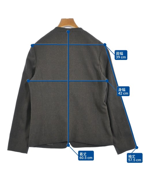 a day in the life UNITED ARROWS（アデイインザライフユナイテッドアローズ）ノーカラージャケット 茶 サイズ:40(M位) レディース/2200664664015