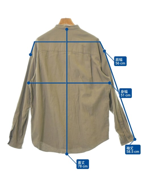 a day in the life UNITED ARROWS（アデイインザライフユナイテッドアローズ）カジュアルシャツ 茶 サイズ:L メンズ/2200665044250