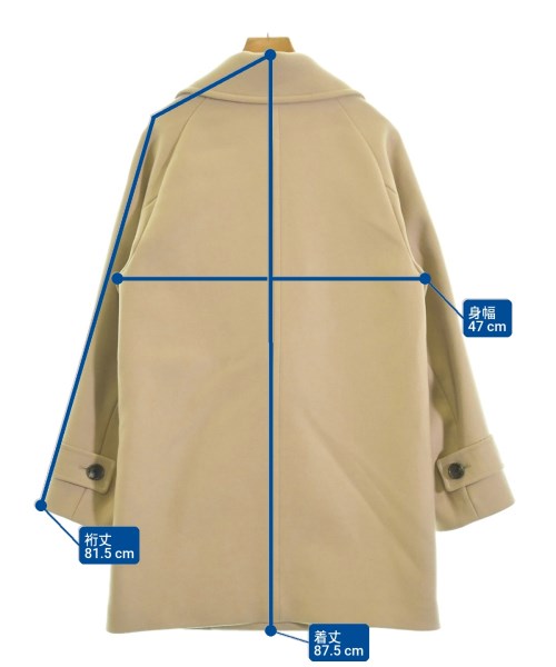 a day in the life UNITED ARROWS（アデイインザライフユナイテッドアローズ）ピーコート ベージュ サイズ:-(XL位) レディース/2200668407021