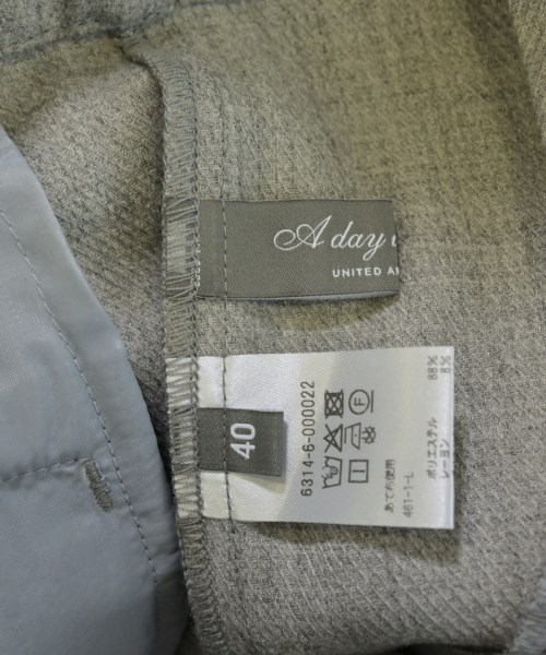 a day in the life UNITED ARROWS（アデイインザライフユナイテッドアローズ）スラックス グレー サイズ:40(M位) レディース/2200727586049