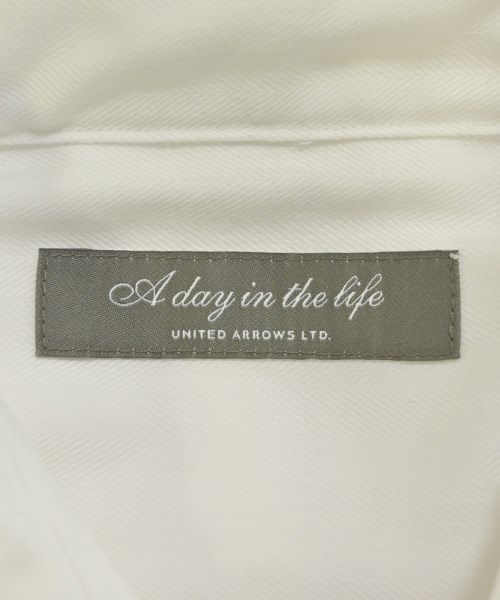 a day in the life UNITED ARROWS（アデイインザライフユナイテッドアローズ）カジュアルシャツ 白 サイズ:41(XL位) メンズ/2200721238074