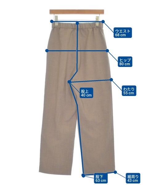a day in the life UNITED ARROWS（アデイインザライフユナイテッドアローズ）スラックス 茶 サイズ:38(M位) レディース/2200717878109