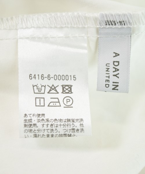 a day in the life UNITED ARROWS（アデイインザライフユナイテッドアローズ）ブラウス 白 サイズ:F レディース/2200724143023