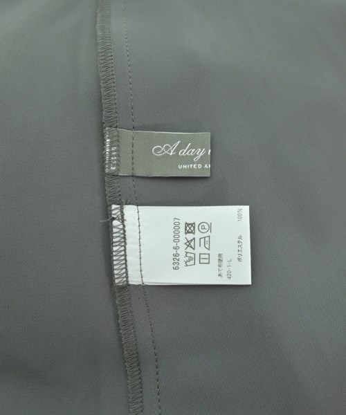a day in the life UNITED ARROWS（アデイインザライフユナイテッドアローズ）ワンピース グレー サイズ:F レディース/2200681289024