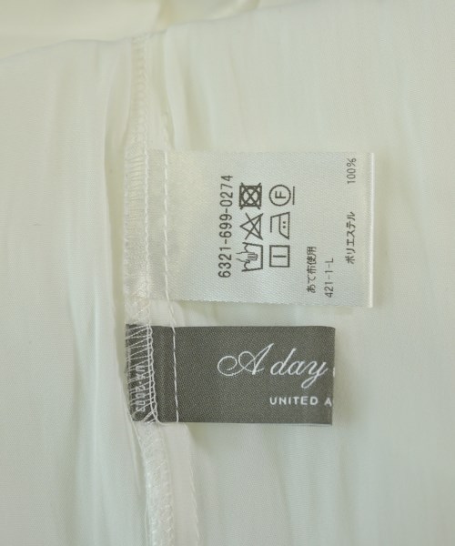 a day in the life UNITED ARROWS（アデイインザライフユナイテッドアローズ）ブラウス 白 サイズ:F レディース/2200678811030