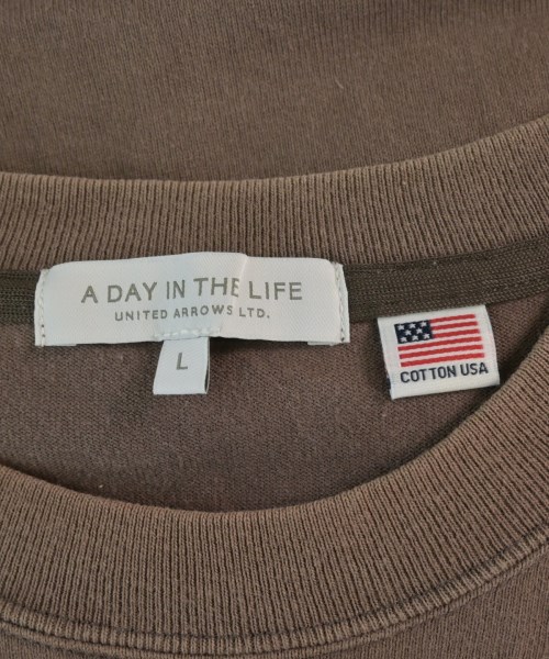 a day in the life UNITED ARROWS（アデイインザライフユナイテッドアローズ）Tシャツ・カットソー 茶 サイズ:L メンズ/2200682871129