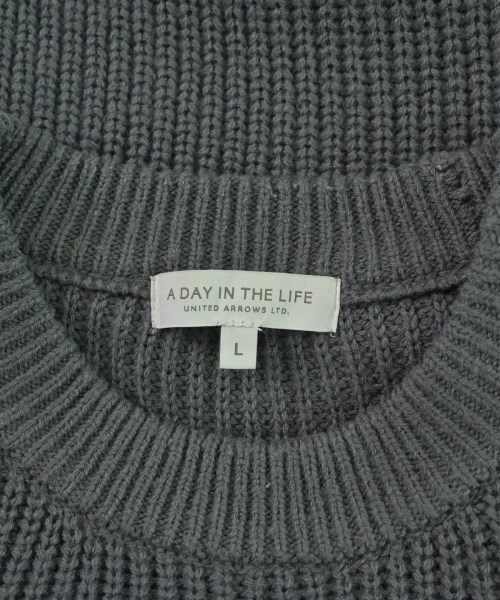 a day in the life UNITED ARROWS（アデイインザライフユナイテッドアローズ）ニット・セーター グレー サイズ:L メンズ/2200685361030
