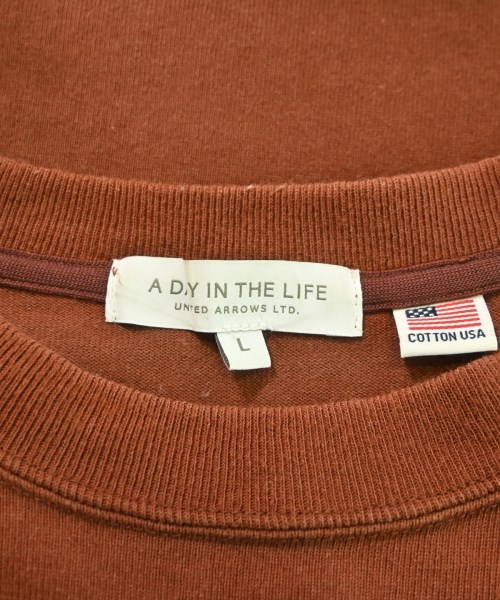 a day in the life UNITED ARROWS（アデイインザライフユナイテッドアローズ）Tシャツ・カットソー 茶 サイズ:L メンズ/2200693153023