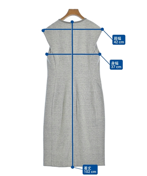 LAUREN Ralph Lauren（ローレンラルフローレン）ワンピース グレー サイズ:M レディース/2200636180031