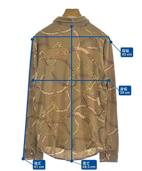 LAUREN Ralph Lauren（ローレンラルフローレン）カジュアルシャツ 茶 サイズ:M レディース/2200625345038